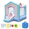 Kids Bounce House with Slide and Basketball Rim Bouncy Castle for Party with 480W Blower